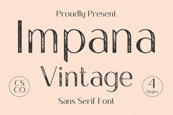 Impana Vintage – Sans Serif Font