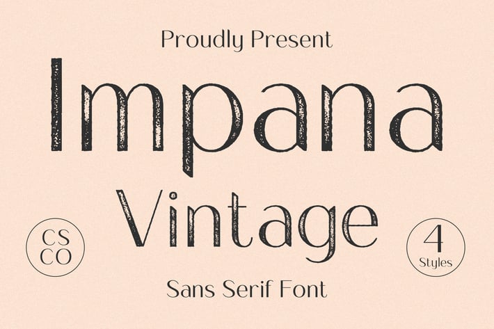 Impana Vintage – Sans Serif Font