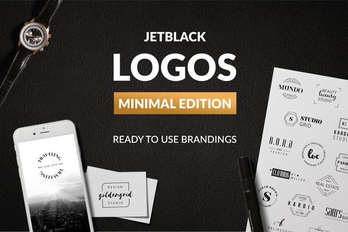 30 Premade Logos – Minimal Edition