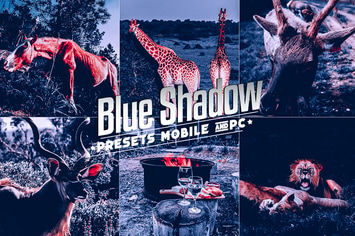 Blue Shadow For Mobile and Desktop Lightroom