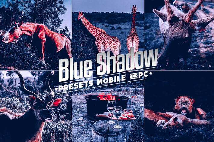 Blue Shadow For Mobile and Desktop Lightroom