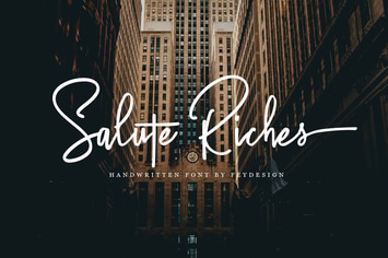 Salute Riches - Handwritten Font