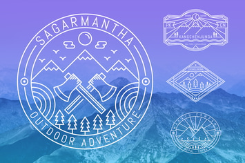 6 Mountaineering Monoline Badge