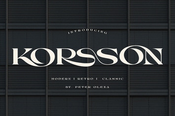 Korsson - Modern Serif Font