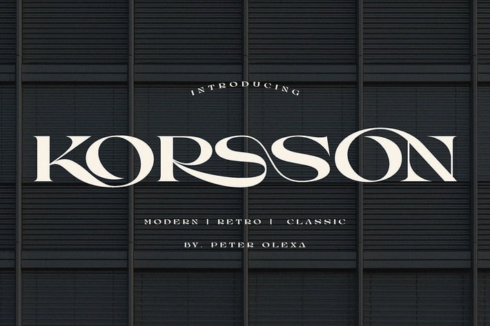 Korsson - Modern Serif Font