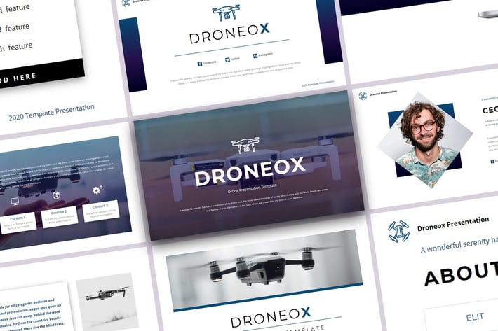 Droneox - Drone PowerPoint Template
