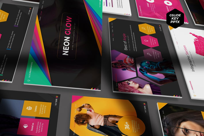 Neon Glow - Presentation Template