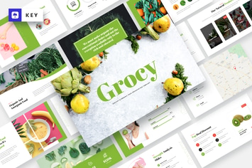 Grocy - Grocery & Organic Food Keynote Template
