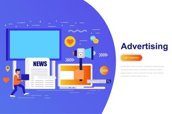 Advertising and Promo Modern Flat Concept