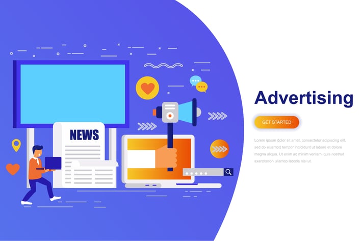 Advertising and Promo Modern Flat Concept