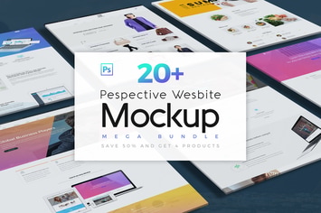 Pespective Website Mockup Bundle