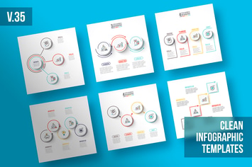 Infographics template set v.35