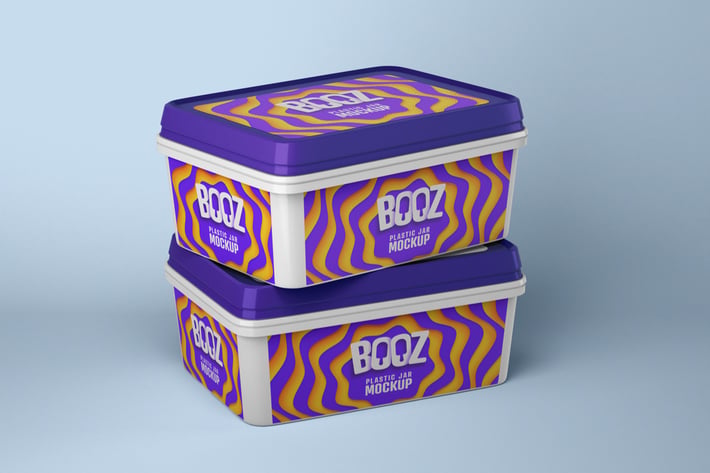 Realistic Ice Cream Box Mockup