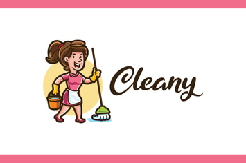 Cleany - Maid Service and Housekeeping Logo