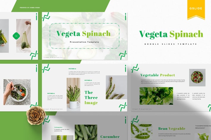 Vegeta Spinach | Google Slides Template