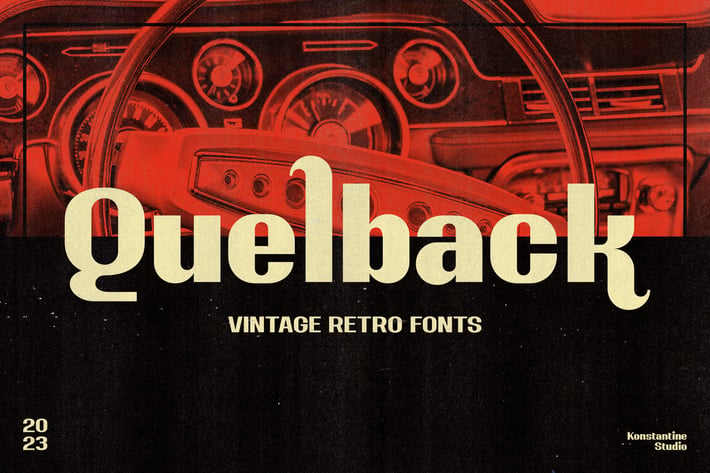 Quelback - Vintage Retro Fonts