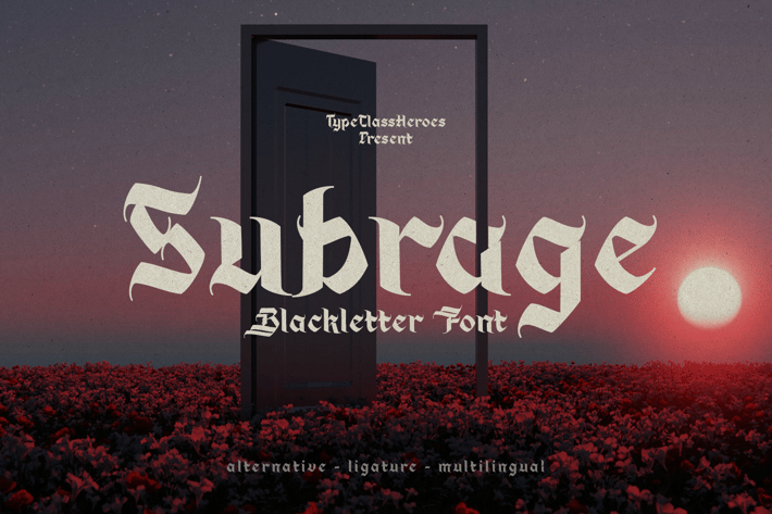 Subrage Blackletter Font