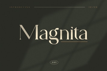 Magnita serif font