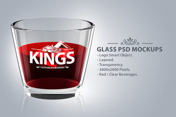 Glass Logo PSD Mockups