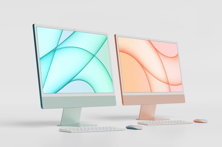 iMac 24" M1 Mockup Vol.2