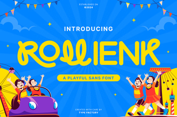 Rollienk - Playful Sans Font