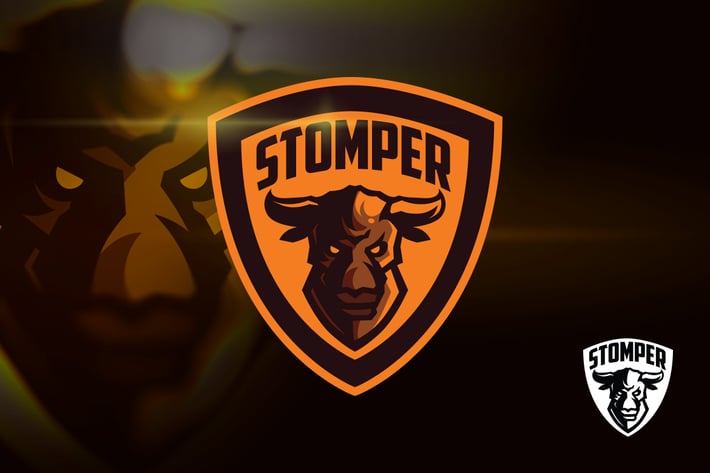 Angry Bull Mascot Esports Logo