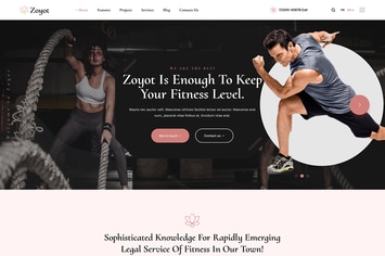 Zoyot - Sports and Fitness HTML Template