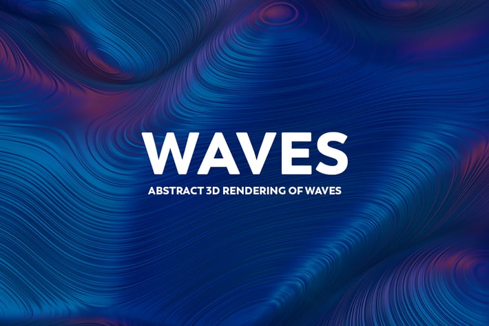 Abstract 3D Rendering of Waves
