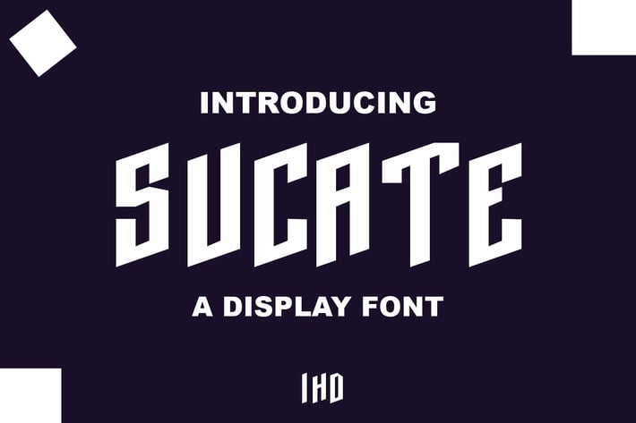 Sucate A Display Font