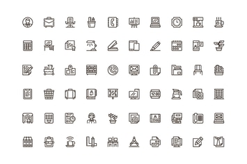 Workspace Unique Web Line Icons Pack