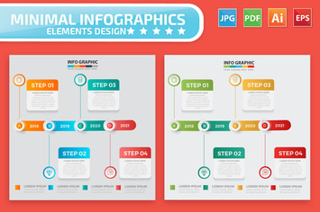 Timeline Infographic Elements Design