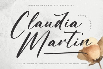 Claudia Martin Modern Handwritten Freestyle