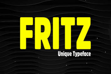  Fritz - Unique & Rounded Display / Logo Typeface 