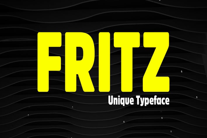  Fritz - Unique & Rounded Display / Logo Typeface 