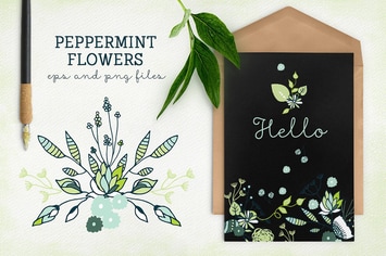 Peppermint Flowers