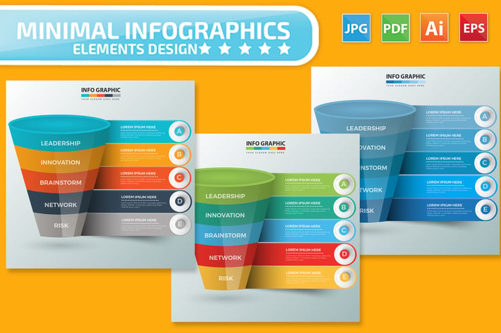 Funnel Infographics design