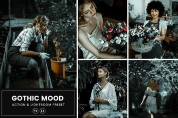 Gothic Mood Photoshop Action & Lightrom Presets