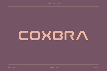 Coxbra - Futuristic font