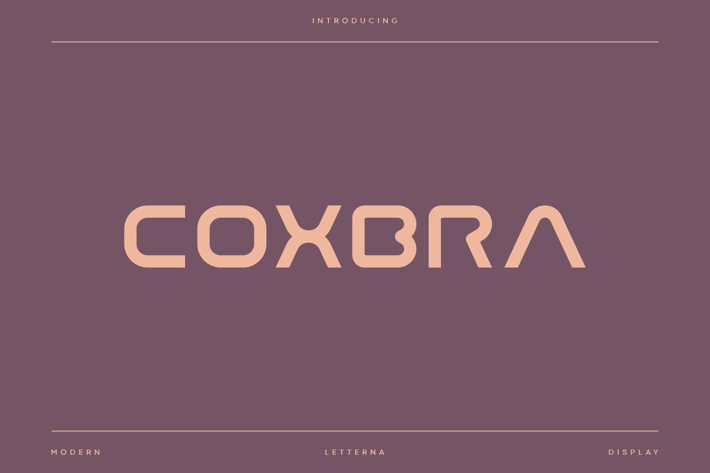 Coxbra - Futuristic font