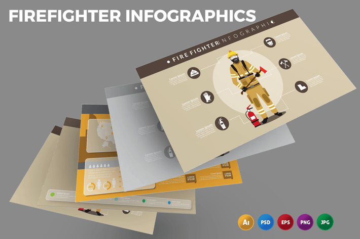 Firefighter – Infographics Design
