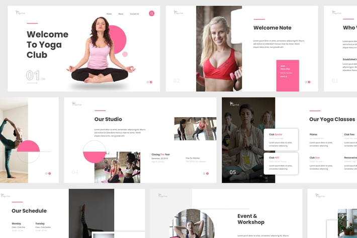 Yoga Club Powerpoint Presentation