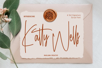 Katty Wells Signature Script Font