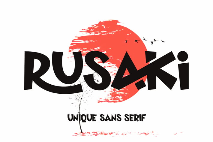 Rusaki - Unique Sans Serif