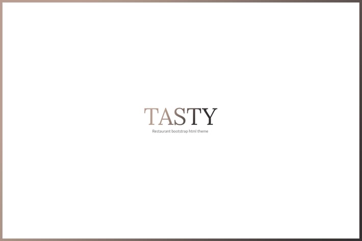  TASTY - RESTAURANT HTML TEMPLATE 