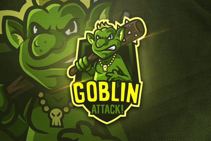 Goblin Attack - Mascot & Sports Logo