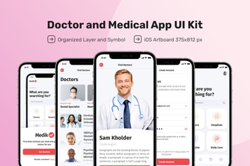 Doctor and Medical App UI Kit
