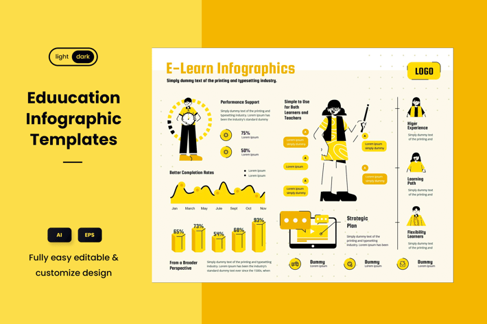 Creative Infographic Template for Education