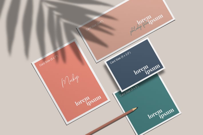 Invitation Cards Collection Mockup