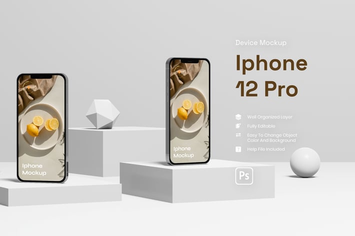 Device With Background Mockup