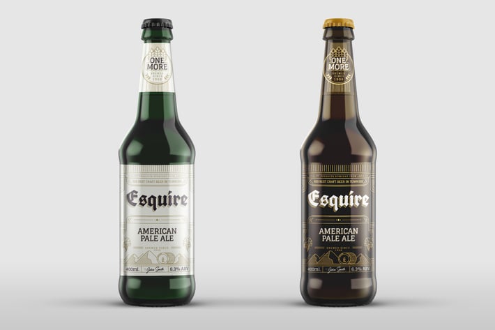 Beer Bottle Mock-Up Template